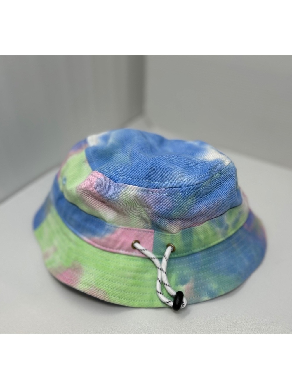 Original Use Tie Dye Pastel Blue Pink Green White Bucket Hat